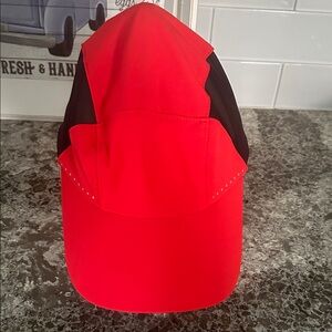 NEW authentic Lululemon athletica Red and Black Running Cap
